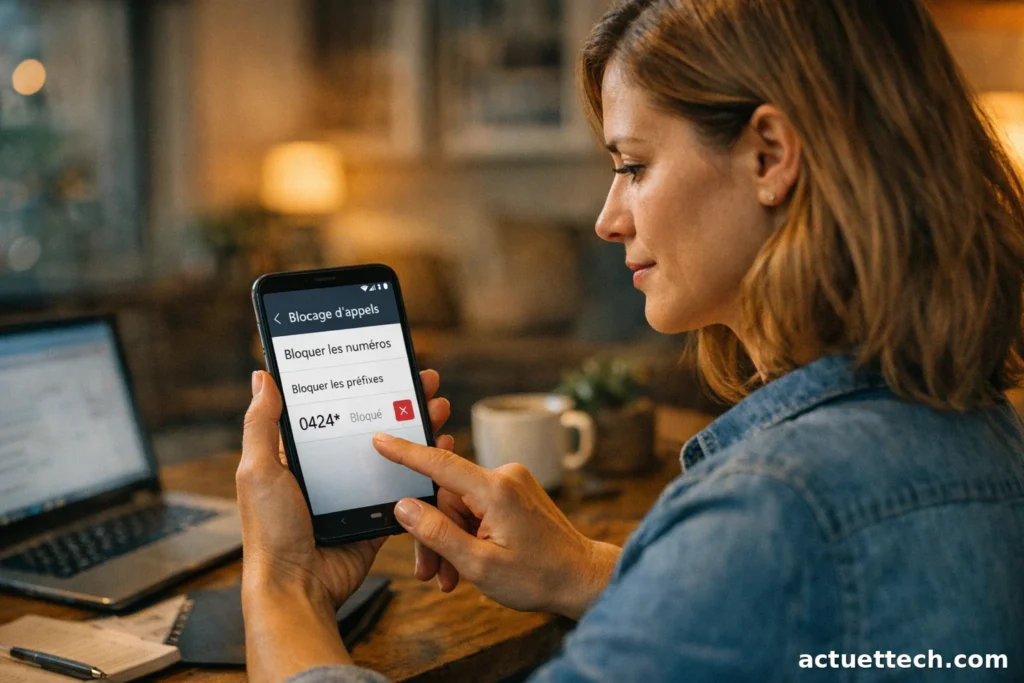Comment bloquer tous les numéros commençant par 0424 sur votre téléphone ?